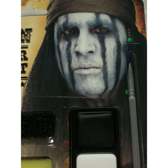 Halloween Native American Warrior Latex Beads Costume Makeup Kit Theater Stage - Picture 4 of 6